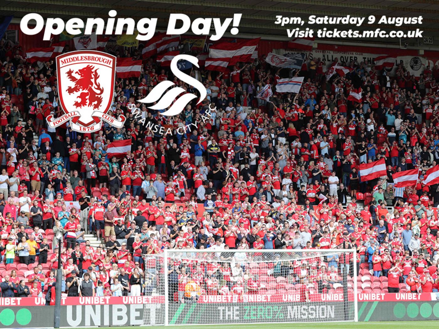 Buy Tickets For Boro v Swansea City